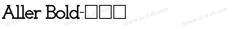 A1ler Bold字体转换